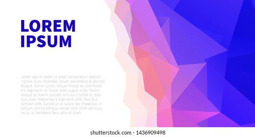 Abstract polygonal vector background. Modern overlapping triangles design for web, app, poster, cover, brochure, flyer.