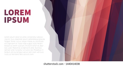 Abstract polygonal vector background. Modern overlapping triangles design for web, app, poster, cover, brochure, flyer