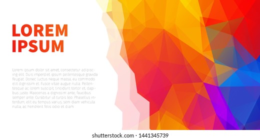 Abstract polygonal vector background. Modern overlapping triangles design for web, app, poster, cover, brochure, flyer