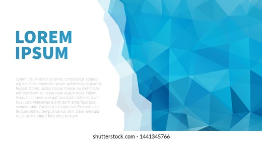 Abstract polygonal vector background. Modern overlapping triangles design for web, app, poster, cover, brochure, flyer