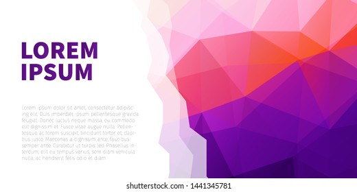Abstract polygonal vector background. Modern overlapping triangles design for web, app, poster, cover, brochure, flyer