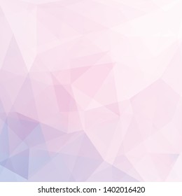 Abstract polygonal vector background. Pastel pink geometric vector illustration. Creative design template.