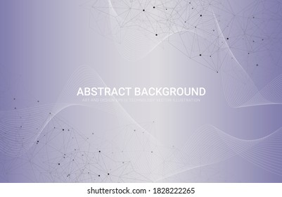 Abstract polygonal vector background. Pastel colors, transparent waves