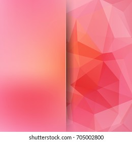 Abstract polygonal vector background. Pink geometric vector illustration. Creative design template. Abstract vector background for use in design