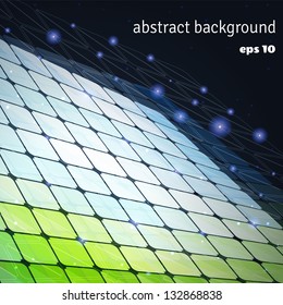 Abstract polygonal vector background. Place for your text.