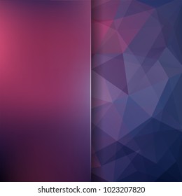Abstract polygonal vector background. Purple geometric vector illustration. Creative design template. Abstract vector background for use in design