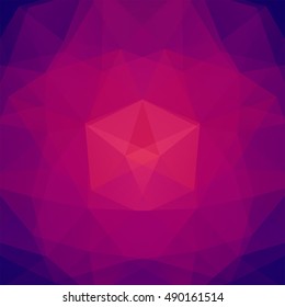 Abstract polygonal vector background. Purple geometric vector illustration. Creative design template. 