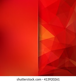 Abstract polygonal vector background. Red geometric vector illustration. Creative design template. Abstract vector background for use in design