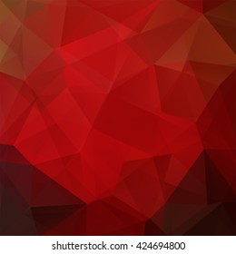 Abstract polygonal vector background. Red geometric vector illustration. Creative design template. Red, brown colors. 