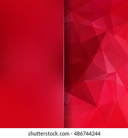Abstract polygonal vector background. Red geometric vector illustration. Creative design template. Abstract vector background for use in design