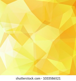 Abstract polygonal vector background. Yellow geometric vector illustration. Creative design template.
