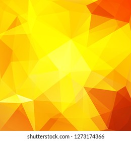 Abstract polygonal vector background. Yellow geometric vector illustration. Creative design template.