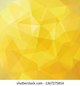 Abstract polygonal vector background. Yellow geometric vector illustration. Creative design template.