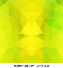 Abstract polygonal vector background. Yellow geometric vector illustration. Creative design template. 