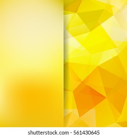 Abstract polygonal vector background. Yellow geometric vector illustration. Creative design template. Abstract vector background for use in design