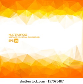 Abstract Polygonal Wallpaper  (orange)