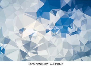 Abstract polygonal white background with triangles