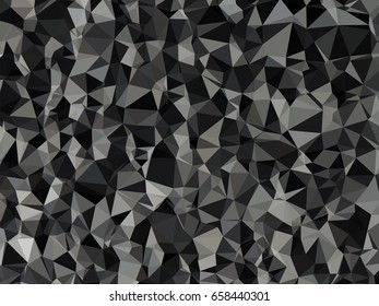 Abstract polygonal white background with triangles