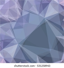 Abstract polygonal white and blue vector illustration of triangles. Creative background with geometric designs in the style of origami