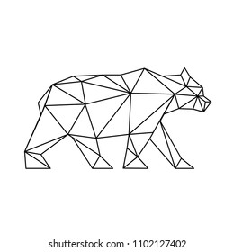 abstract polygons bear