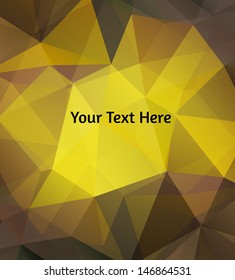 Abstract polygons vector background with a place for your text