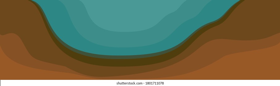 Abstract pond and bottom sediments in section