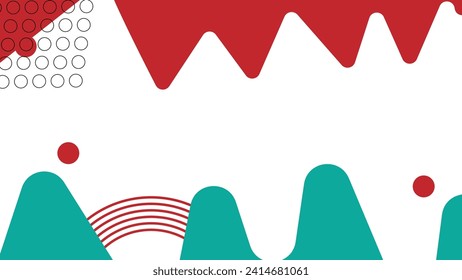 Abstract pop art background with wave patterns and twisting dots. Vector pattern. Color wave template and presentation design 90s 80s