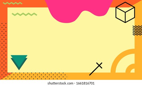 Abstract pop art color background. Vector  pattern memphis style.