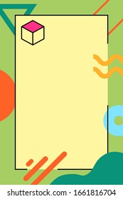Abstract pop art color background. Vector  pattern memphis style.