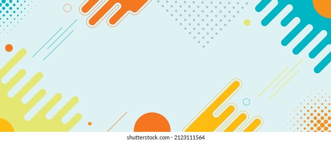 Abstract pop art color paint splash pattern background. Memphis geometry background
