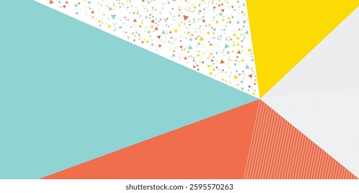 Abstract pop art color paint splash pattern background. Vector overlay geometric design of trendy Memphis 80s-90s style