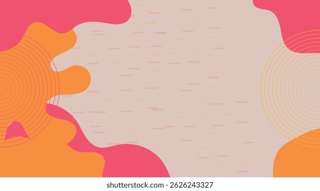 Abstract pop art color paint splash pattern background. Memphis geometry background