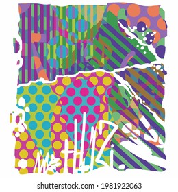 abstract pop art colorful background. retro vector vintage illustration drawing