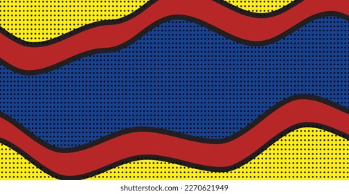 abstrakter Comic-Hintergrund, trendiger Vektorgrafik