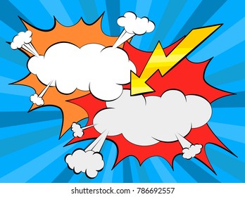 Abstract pop art comic background