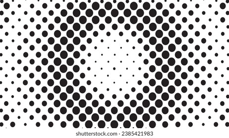 Abstract pop art comic style black halftone isolated on white background Vector. Dotted gold spray vector illustration. Abstract vector halftone background. Dot spray gradation vector