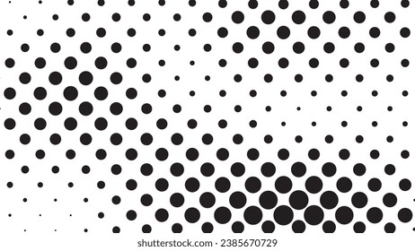 Abstract pop art comic style black halftone isolated on white background Vector. Dotted gold spray vector illustration. Abstract vector halftone background. Dot spray gradation vector