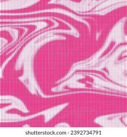 Abstract pop art comic style pink halftone isolated on white background Vector. Dotted circle vector illustration. Abstract halftone background. Dot spray gradation for your design.