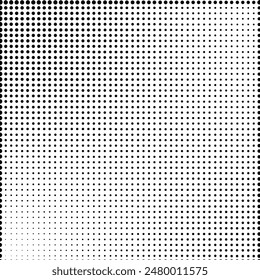 Abstract pop art comic style black halftone isolated on white background Vector. Dotted black dot spray vector illustration. Creative pattern vector halftone background. Black dot spray gradation.