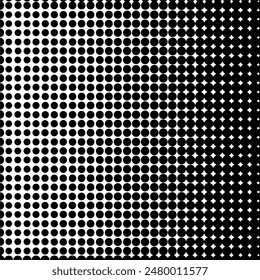 Abstract pop art comic style black halftone isolated on white background Vector. Dotted black dot spray vector illustration. Creative pattern vector halftone background. Black dot spray gradation.