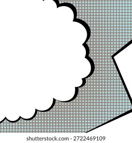 Abstrato conceito de estilo cômico pop art. Colorido polka pontos layout fundo retro. Desenho animado padrão de meio-tom moderno. Design em branco para cartaz, cartão, faixa de venda.