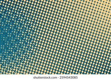 Abstract pop art creative concept. Colorful polka dots retro comics background. Cartoon modern halftone pattern. Design for poster, card, sale banner, empty bubble.