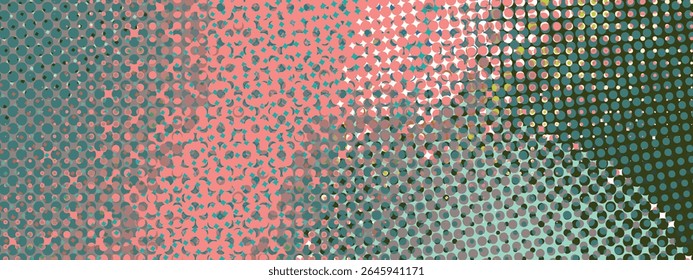 Abstract pop art creative concept. Colorful polka dots retro comics background. Cartoon modern halftone pattern. Design for poster, card, sale banner, empty bubble.
