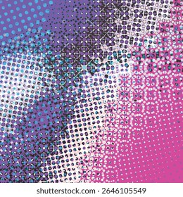 Abstract pop art creative concept. Colorful polka dots retro comics background. Cartoon modern halftone pattern. Design for poster, card, sale banner, empty bubble.