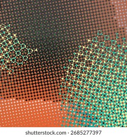 Abstract pop art creative concept. Colorful polka dots retro comics background. Cartoon modern halftone pattern. Design for poster, card, sale banner, empty bubble.