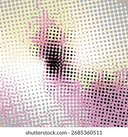 Abstractas concepto creativo de arte pop. Fondo de cómics retro de lunares coloridos. Patrón de semitono moderno de dibujos animados. Diseño para el cartel, tarjeta, Anuncio de la venta, burbuja vacía.