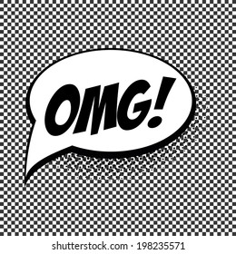 Abstract pop art object with black and white effect on a special background