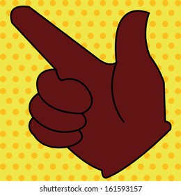 abstract pop art object on special pop art background