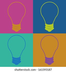 abstract pop art object on special pop art background