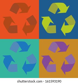 abstract pop art object on special pop art background
